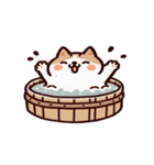 お風呂猫 怒ってる,（個別スタンプ：25）