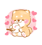 ❤️シマエナガといやしばいぬ❤️柴犬/敬語（個別スタンプ：12）