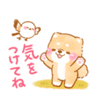 ❤️シマエナガといやしばいぬ❤️柴犬/敬語（個別スタンプ：20）