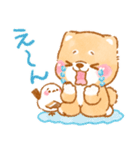 ❤️シマエナガといやしばいぬ❤️柴犬/敬語（個別スタンプ：23）