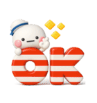 夏に一番使える♡やさしいマリンのスタンプ（個別スタンプ：1）