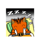イノシシ「風」 11 [文字無し]（個別スタンプ：13）