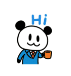 ぱんだぴ 017：ワークチャット英語（個別スタンプ：1）