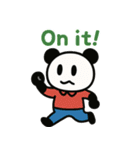 ぱんだぴ 017：ワークチャット英語（個別スタンプ：11）