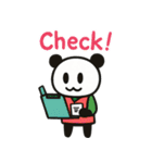 ぱんだぴ 017：ワークチャット英語（個別スタンプ：18）