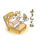 夏のインコたち（個別スタンプ：16）