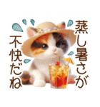 真夏の思いやり猫❁⃘*（個別スタンプ：37）