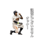 サインを送る野球選手（個別スタンプ：10）