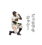サインを送る野球選手（個別スタンプ：24）