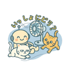 AIロボChapiと猫たちの夏スタンプ（個別スタンプ：9）