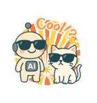 AIロボChapiと猫たちの夏スタンプ（個別スタンプ：15）