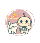 AIロボChapiと猫たちの夏スタンプ（個別スタンプ：23）