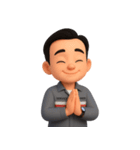 サービスエンジニア（グレーショップシャツ（個別スタンプ：2）