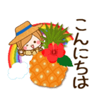 ずっと使える♪夏の日常♥ほのぼのカノジョ（個別スタンプ：3）