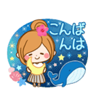 ずっと使える♪夏の日常♥ほのぼのカノジョ（個別スタンプ：4）
