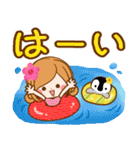 ずっと使える♪夏の日常♥ほのぼのカノジョ（個別スタンプ：6）