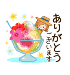 ずっと使える♪夏の日常♥ほのぼのカノジョ（個別スタンプ：9）