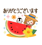 ずっと使える♪夏の日常♥ほのぼのカノジョ（個別スタンプ：11）