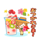 ずっと使える♪夏の日常♥ほのぼのカノジョ（個別スタンプ：13）