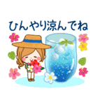 ずっと使える♪夏の日常♥ほのぼのカノジョ（個別スタンプ：23）