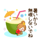 ずっと使える♪夏の日常♥ほのぼのカノジョ（個別スタンプ：25）