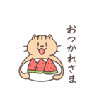 ネコさんスタンプ（夏・雨①）（個別スタンプ：19）