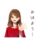やさしい妻の応援メッセージ（個別スタンプ：2）