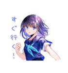 女子高生の部活連絡スタンプ（個別スタンプ：16）