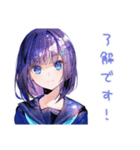 女子高生の部活連絡スタンプ（個別スタンプ：19）