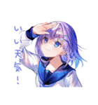女子高生の部活連絡スタンプ（個別スタンプ：24）