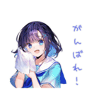女子高生の部活連絡スタンプ（個別スタンプ：28）