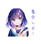 女子高生の部活連絡スタンプ（個別スタンプ：30）