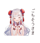 もぐもぐ★チャイナ娘食べ歩き（個別スタンプ：16）