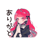夏の★くせつよゴシックガール（個別スタンプ：3）