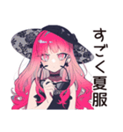 夏の★くせつよゴシックガール（個別スタンプ：28）