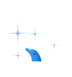 3Dイルカスタンプ（個別スタンプ：5）