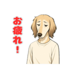 サルーキの喜怒哀楽スタンプ（個別スタンプ：9）