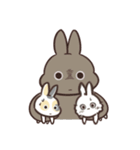 兎ちの子は、仲良しだから。ぴょん（個別スタンプ：9）