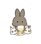 兎ちの子は、仲良しだから。ぴょん（個別スタンプ：15）