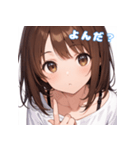 表情豊かな女の子 - かわいい日常スタンプ5（個別スタンプ：2）