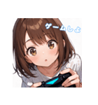 表情豊かな女の子 - かわいい日常スタンプ5（個別スタンプ：7）
