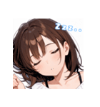 表情豊かな女の子 - かわいい日常スタンプ5（個別スタンプ：11）