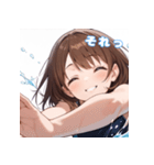 表情豊かな女の子 - かわいい日常スタンプ5（個別スタンプ：18）