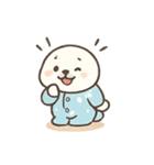 ぽよぽよアザラシの浜辺パレード（個別スタンプ：1）