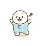 ぽよぽよアザラシの浜辺パレード（個別スタンプ：3）