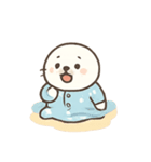 ぽよぽよアザラシの浜辺パレード（個別スタンプ：7）