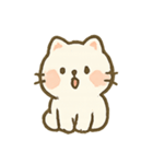 もふもふ白ネコの気まぐれ日常（個別スタンプ：1）