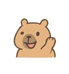 ぽっちゃりカピバラの表情（個別スタンプ：3）