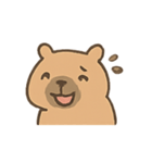 ぽっちゃりカピバラの表情（個別スタンプ：4）