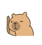 ぽっちゃりカピバラの表情（個別スタンプ：10）